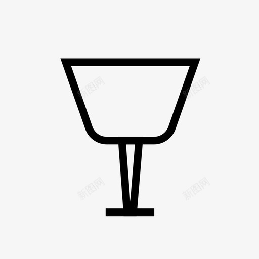 酒杯酒吧饮料图标svg_新图网 https://ixintu.com 夜晚 酒吧 酒吧线性图标集 酒杯 饮料