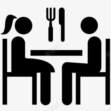 晚餐日期就餐用餐图标图标