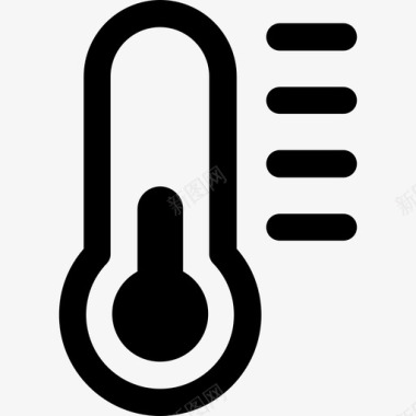 医用温度计四季图标图标