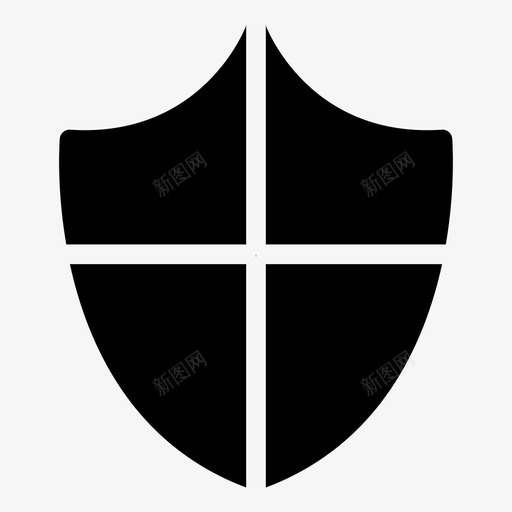 保护徽章锁图标svg_新图网 https://ixintu.com 保护 安全 安全标志图标 徽章 锁 防护