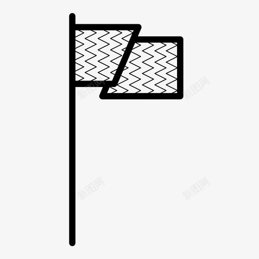 挥舞旗成就标记图标svg_新图网 https://ixintu.com 信号 图案旗 成就 挥舞旗 曲折 标记