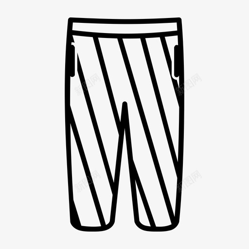 裤子衣服时装图标svg_新图网 https://ixintu.com 时装 衣服 裁缝 裤子