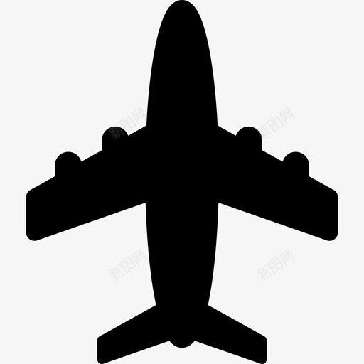 飞机运输在机场图标svg_新图网 https://ixintu.com 在机场 运输 飞机