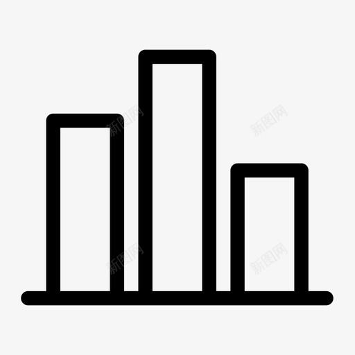 柱状图业务图形图标svg_新图网 https://ixintu.com 业务 图形 柱状图 统计