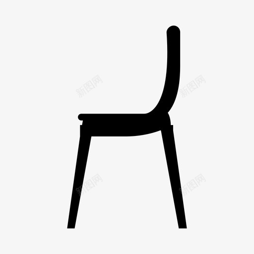 旧木质室内椅图标svg_新图网 https://ixintu.com 旧木质室内椅