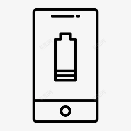 智能手机电池电量低充电电池电量低图标svg_新图网 https://ixintu.com 充电 智能手机电池电量低 电池电量低 能耗低