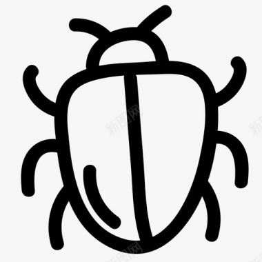 甲虫昆虫大自然图标图标