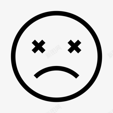 不开心表情悲伤表情图标图标
