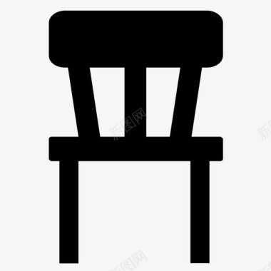 椅子家具学校图标图标