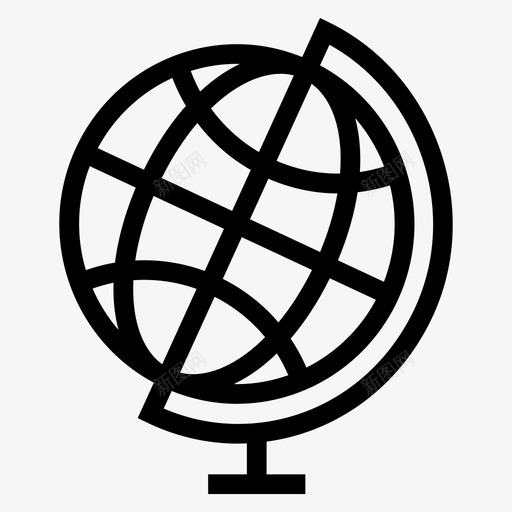 全球国际位置图标svg_新图网 https://ixintu.com 位置 全球 国际 地图和导航符号 网络
