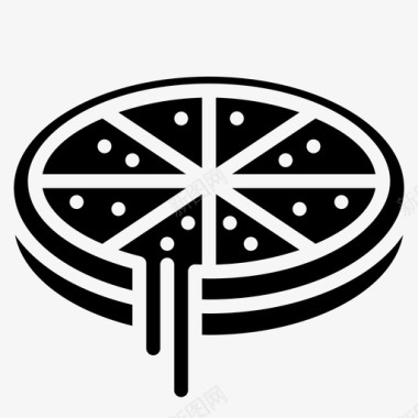 披萨深披萨食物图标图标