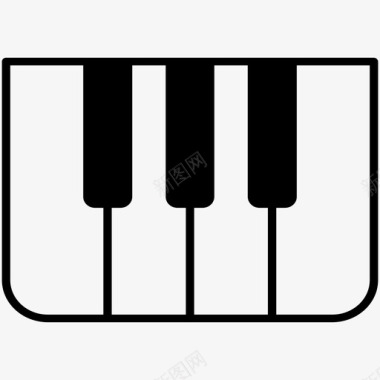 钢琴键键盘图标图标