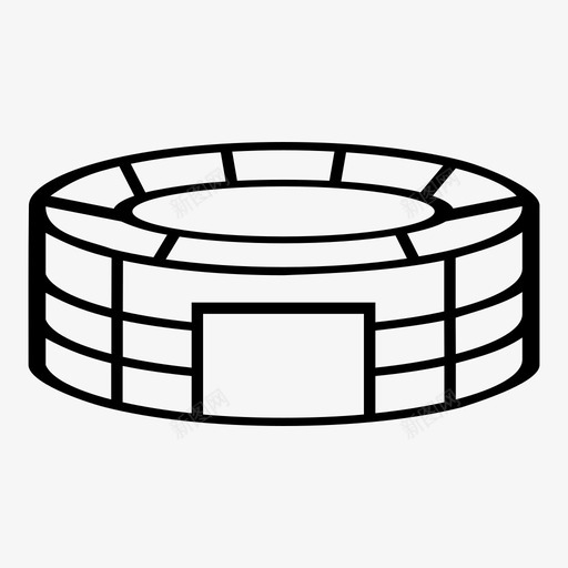 体育场场地足球场图标svg_新图网 https://ixintu.com 体育场 场地 足球场 运动场