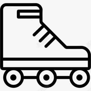 溜冰鞋溜冰轮子图标图标