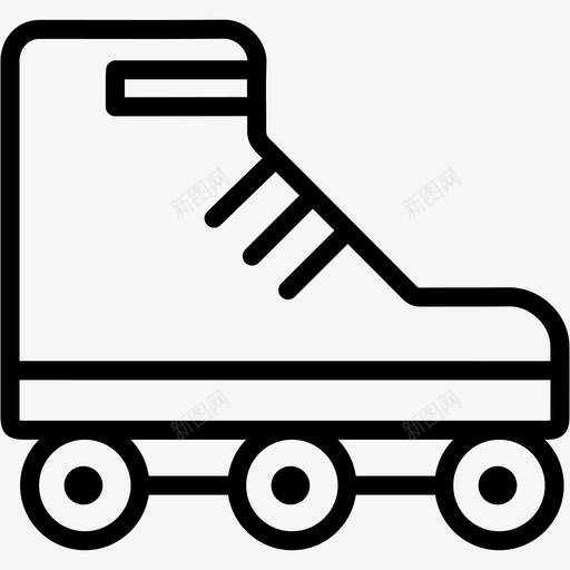 溜冰鞋溜冰轮子图标svg_新图网 https://ixintu.com 体育奖励 溜冰 溜冰鞋 轮子