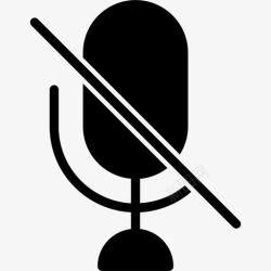 录音关闭静音麦克风关闭图标高清图片