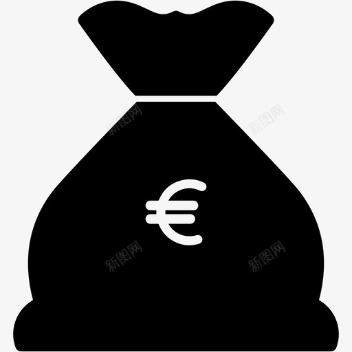 欧元包银行货币图标svg_新图网 https://ixintu.com 储蓄 欧元包 电子商务 货币 银行