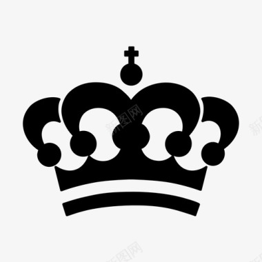 皇冠纹章国王图标图标