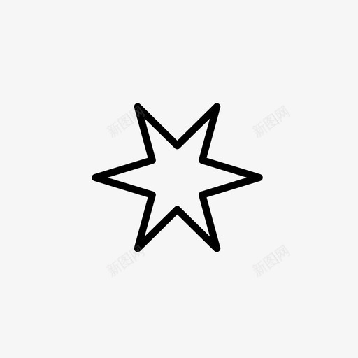 星星闪亮圣诞套装3图标svg_新图网 https://ixintu.com 圣诞套装3 星星 闪亮