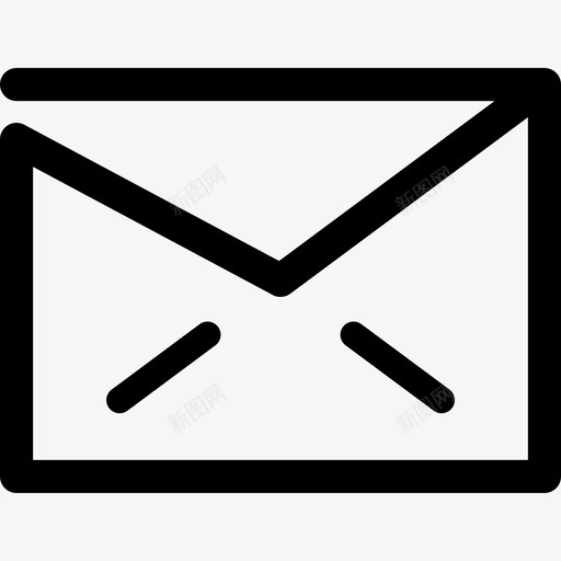 电子邮件关闭信封行用户界面线性图标svg_新图网 https://ixintu.com 电子邮件关闭信封 线性 行用户界面