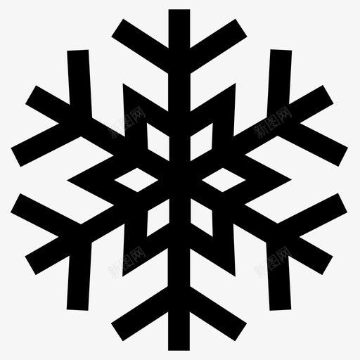 冬天雪雪花图标svg_新图网 https://ixintu.com 冬天 雪 雪花