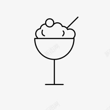 冰淇淋可食用食物图标图标