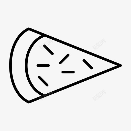 披萨片食物意大利香肠图标svg_新图网 https://ixintu.com 意大利香肠 披萨片 浇头 食物