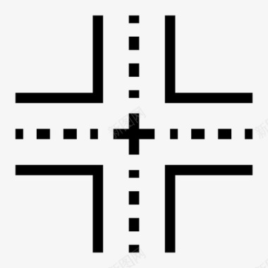 十字路口桥梁标志图标图标