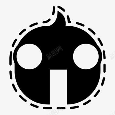 震惊表情可爱的表情图标图标