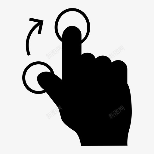 双双表手指图标svg_新图网 https://ixintu.com 双 双表 工具 手势 手势字形图标 手指