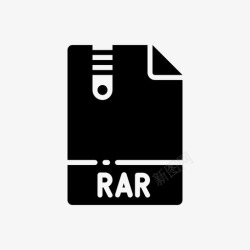 RAR文件格式rar文档扩展名图标高清图片