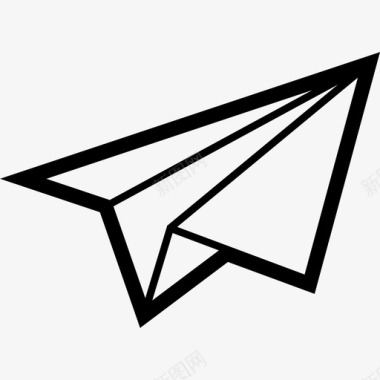纸飞机递送电子邮件图标图标