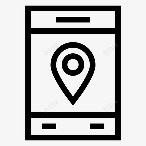 移动gps区域位置图标svg_新图网 https://ixintu.com pin 位置 区域 地图 地图和导航线图标 导航 移动gps