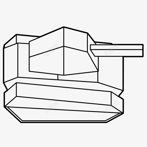 坦克军队冲突图标svg_新图网 https://ixintu.com 军事 军用车辆 军队 冲突 坦克 战争 战斗