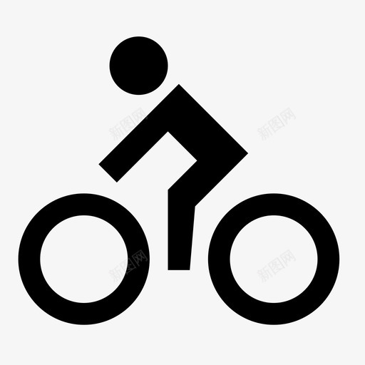 自行车有氧运动骑行图标svg_新图网 https://ixintu.com 交通工具 有氧运动 自行车 轮子 骑行