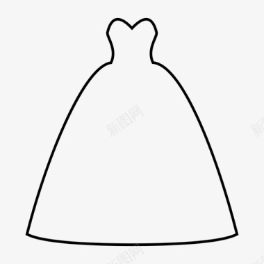 采购产品婚纱婚纱衣服图标图标