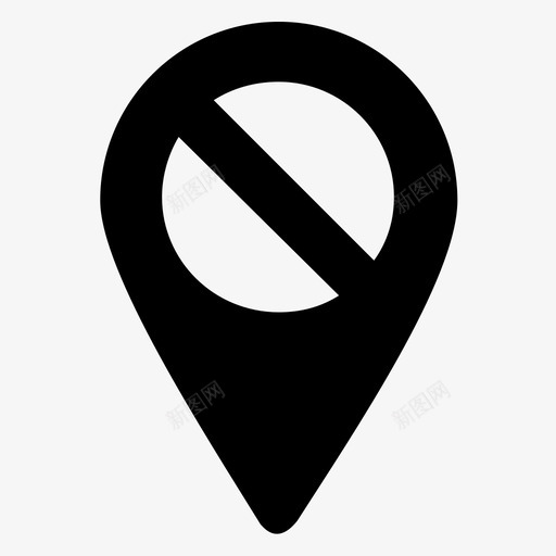 禁用gps界面图标svg_新图网 https://ixintu.com gps 位置 关闭 地图和位置 界面 禁用