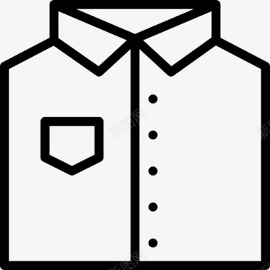 折叠衬衫衣服折叠图标图标