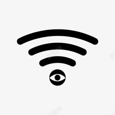 公共wifi眼睛互联网图标图标
