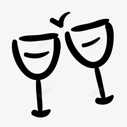 聚会喝酒画画图标svg_新图网 https://ixintu.com 喝酒 画画 聚会
