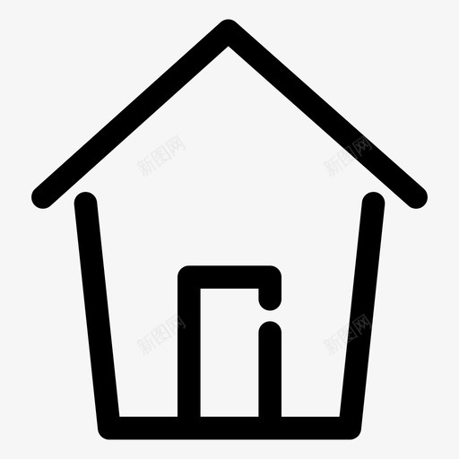 房子用户界面控件图标svg_新图网 https://ixintu.com 房子 用户界面控件