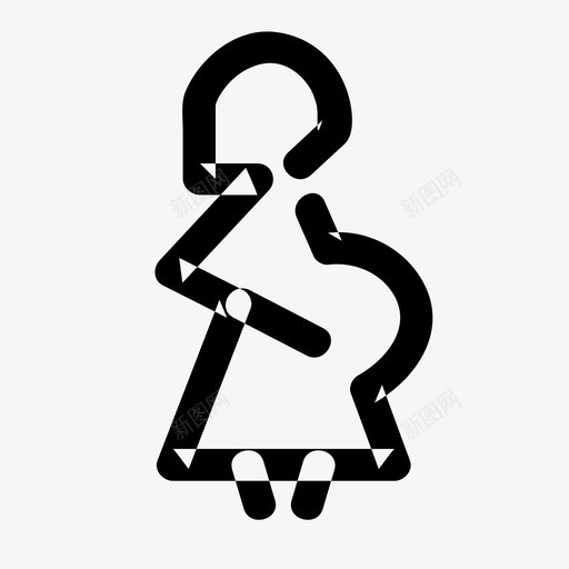 孕妈装扮svg_新图网 https://ixintu.com 孕妈装扮