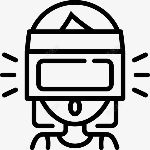 虚拟现实护目镜耳机图标svg_新图网 https://ixintu.com 护目镜 未来科技 耳机 虚拟现实