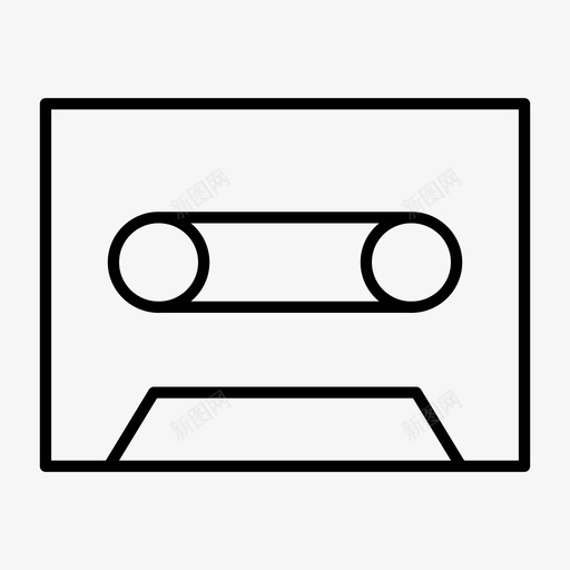 磁带音乐录音机图标svg_新图网 https://ixintu.com 录音机 歌曲 磁带 音乐