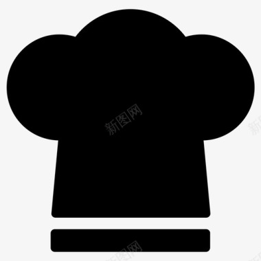 厨师帽烹饪帽图标图标