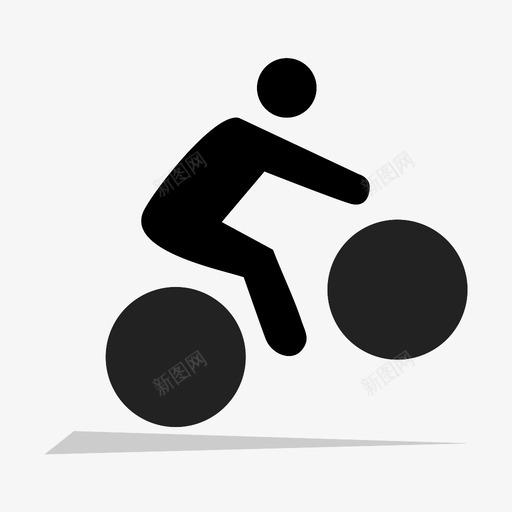 自行车骑行交通工具图标svg_新图网 https://ixintu.com 交通工具 自行车 车辆 轮子 骑行