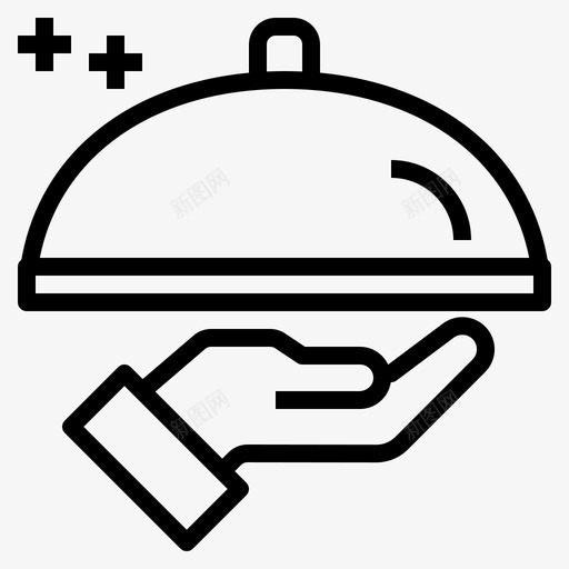 服务用餐餐厅图标svg_新图网 https://ixintu.com 厨房烹饪 服务 服务员 用餐 餐厅
