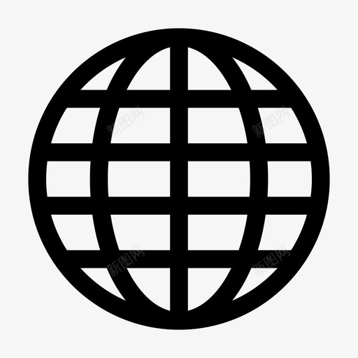 网络浏览器全球互联网图标svg_新图网 https://ixintu.com 互联网 全球 在线 网络浏览器