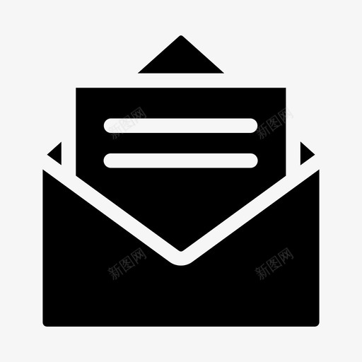 公开信电子邮件消息图标svg_新图网 https://ixintu.com 公开信 消息 电子邮件