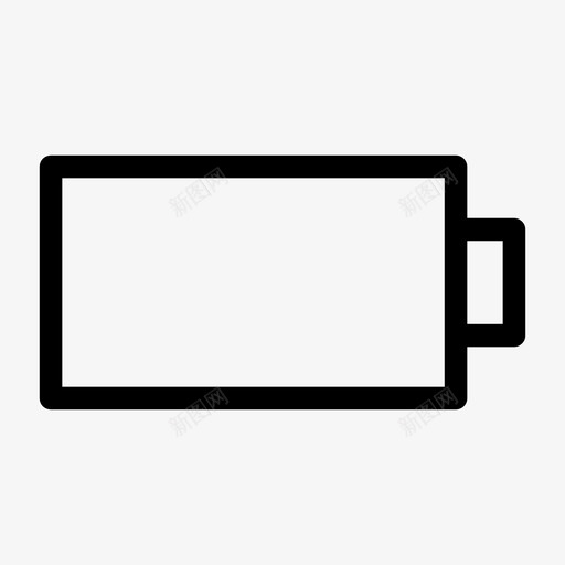 空电池电池充电电池空图标svg_新图网 https://ixintu.com 电池充电 电池电量 电池空 移动电池 空电池